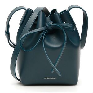 NWT Mansur Gavriel Mini Bucket Bag Blue